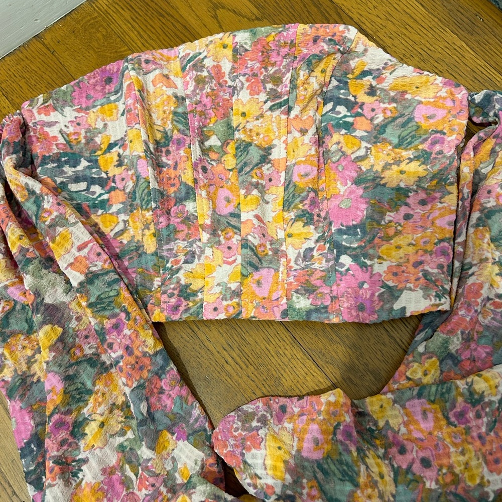 floral off the shoulder top